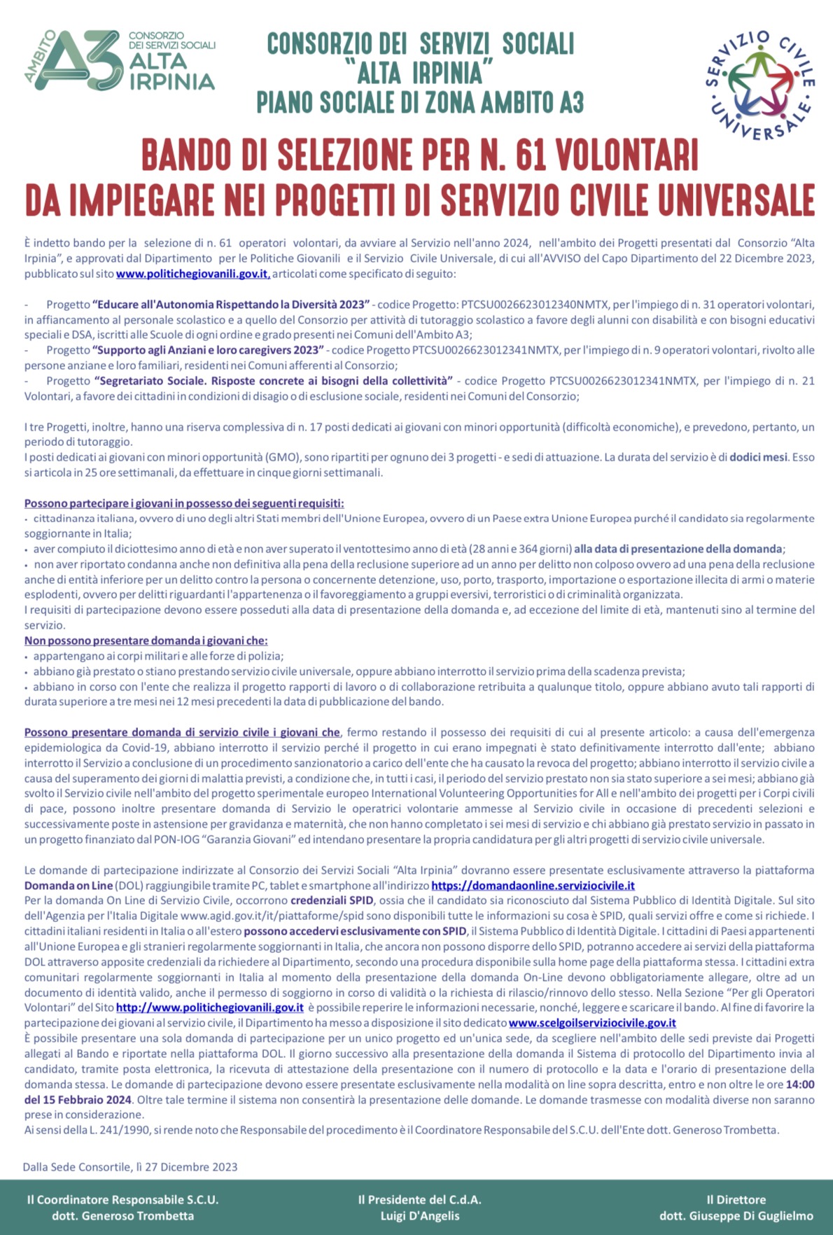 Consorzio servizi sociali
